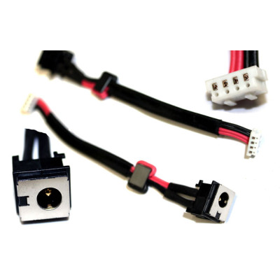 DC JACK DW077 TOSHIBA SATELLITE E200 E205 E105 E100 6017B0181901